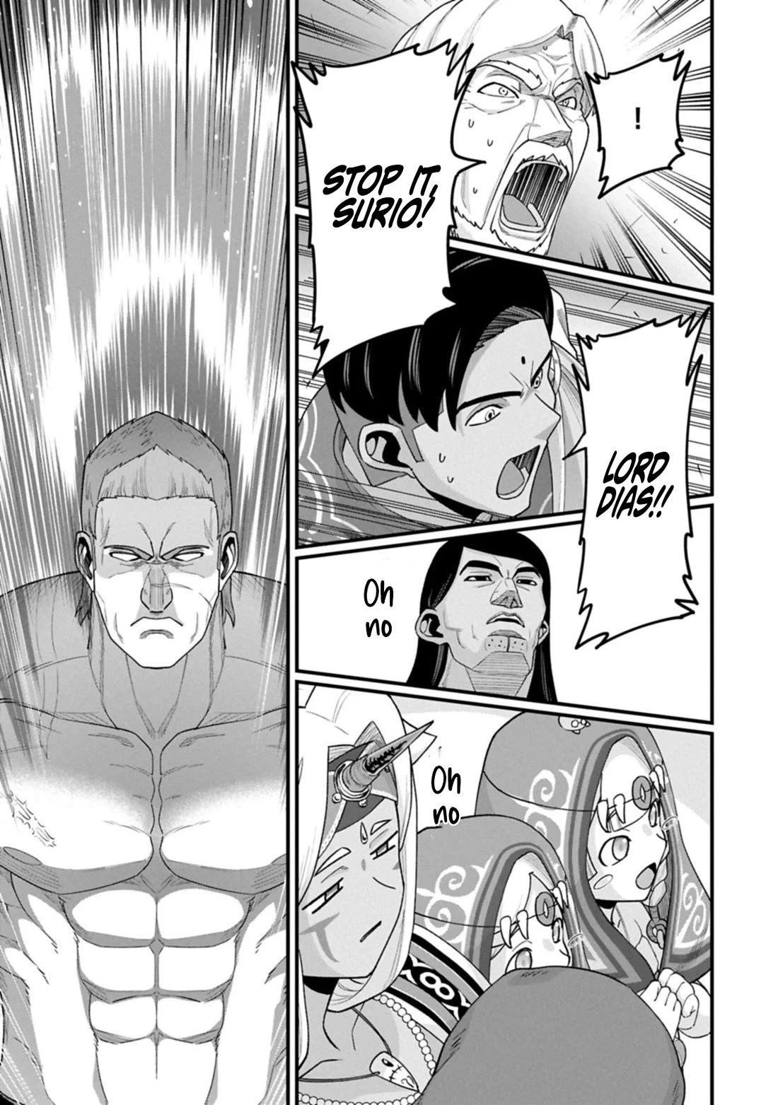 The Population Of The Frontier Owner Starts With 0. "Dias The Blue" And A Blue Horned Girl. chapter 67 page 25