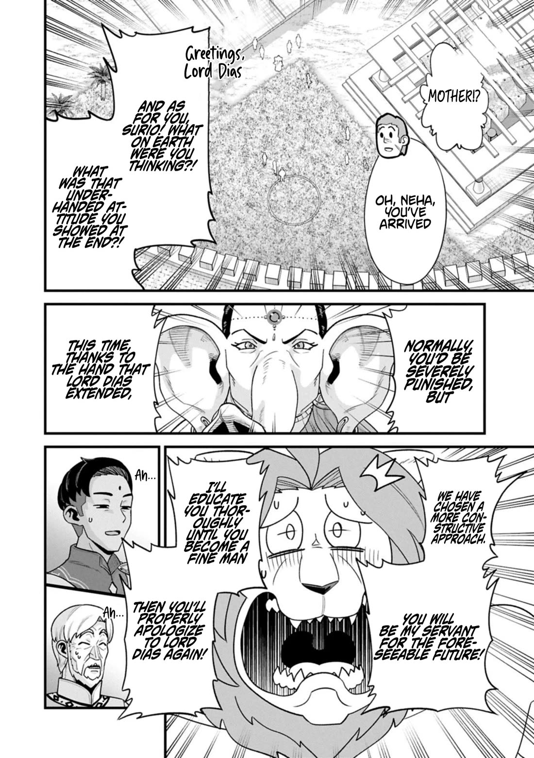 The Population Of The Frontier Owner Starts With 0. "Dias The Blue" And A Blue Horned Girl. chapter 67 page 30