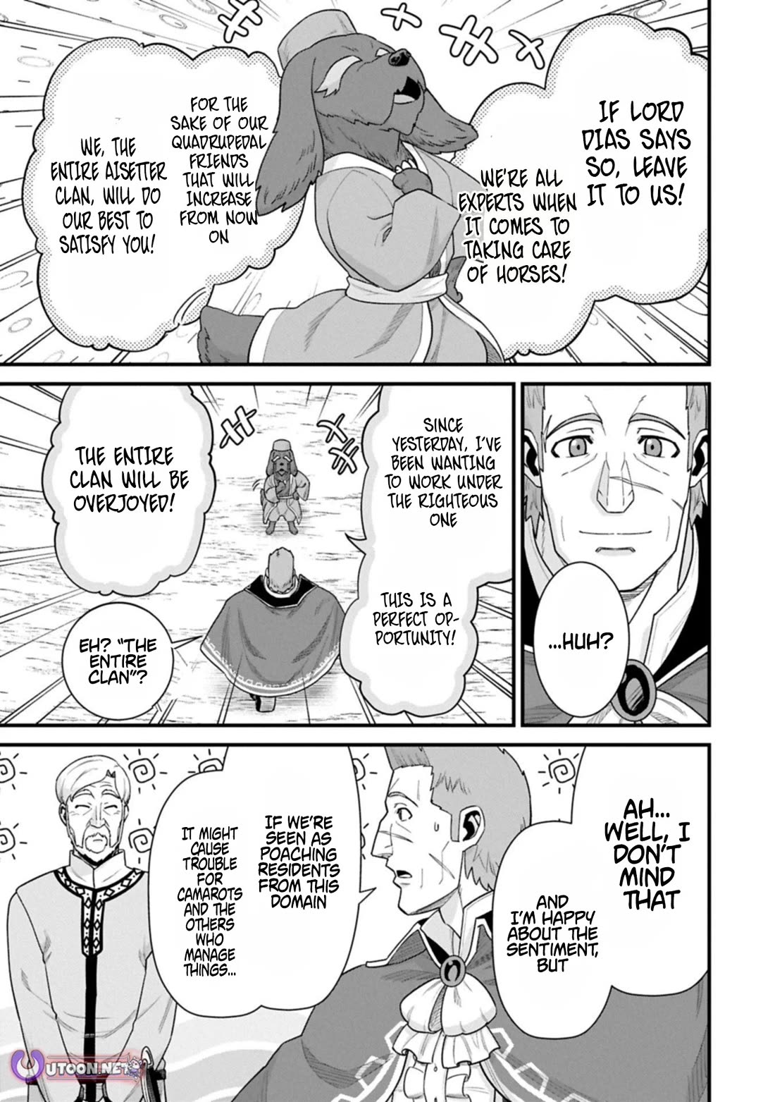 The Population Of The Frontier Owner Starts With 0. "Dias The Blue" And A Blue Horned Girl. chapter 68 page 29