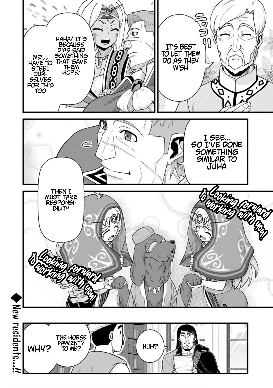 The Population Of The Frontier Owner Starts With 0. "Dias The Blue" And A Blue Horned Girl. chapter 68 page 30