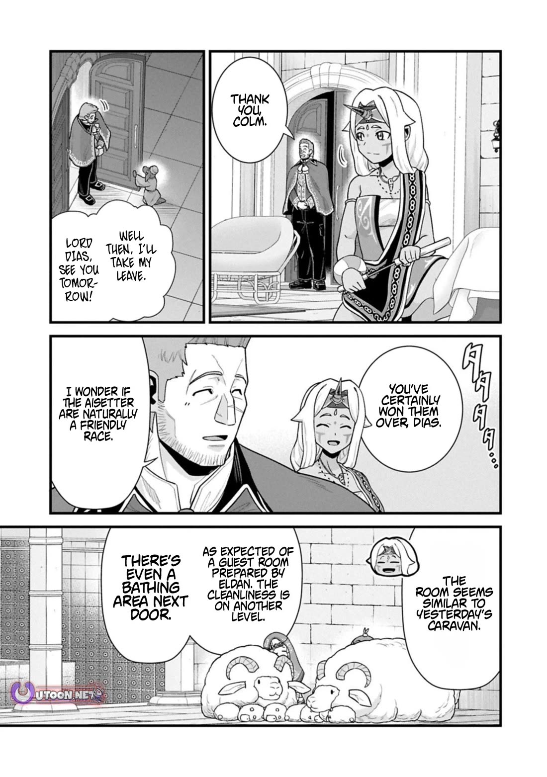 The Population Of The Frontier Owner Starts With 0. "Dias The Blue" And A Blue Horned Girl. chapter 68 page 5