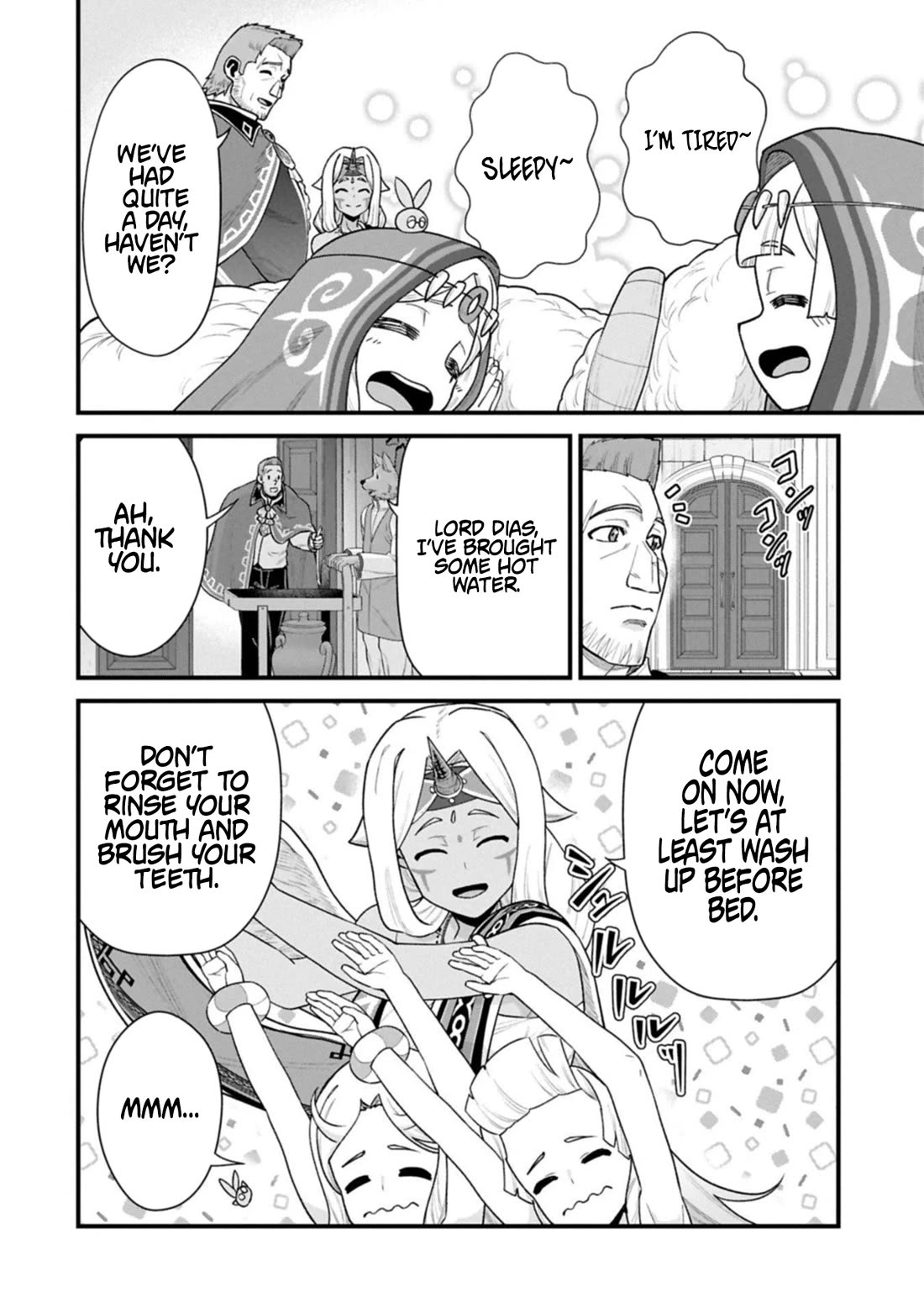 The Population Of The Frontier Owner Starts With 0. "Dias The Blue" And A Blue Horned Girl. chapter 68 page 6