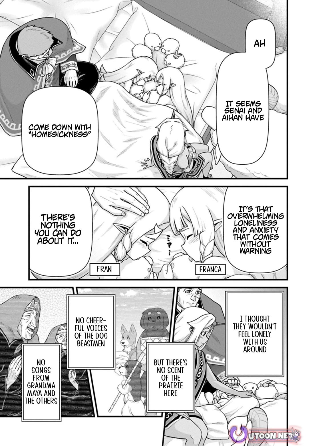 The Population Of The Frontier Owner Starts With 0. "Dias The Blue" And A Blue Horned Girl. chapter 69 page 15