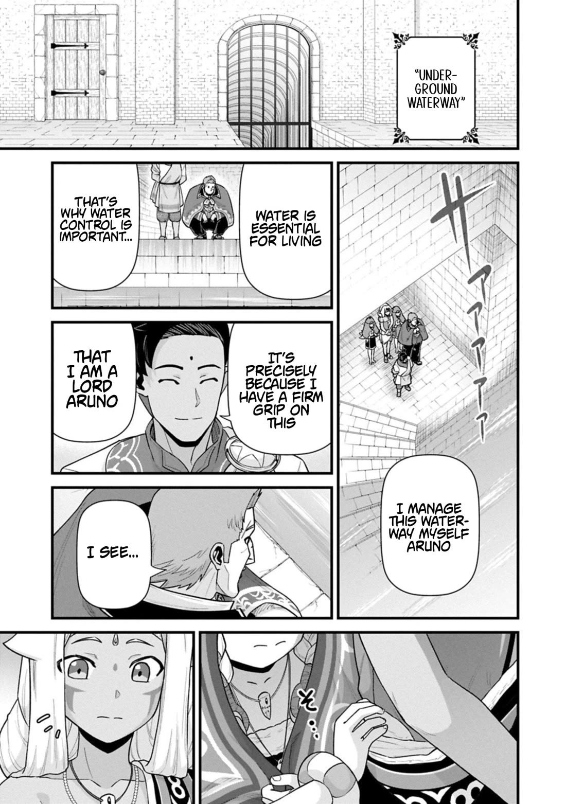 The Population Of The Frontier Owner Starts With 0. "Dias The Blue" And A Blue Horned Girl. chapter 69 page 9