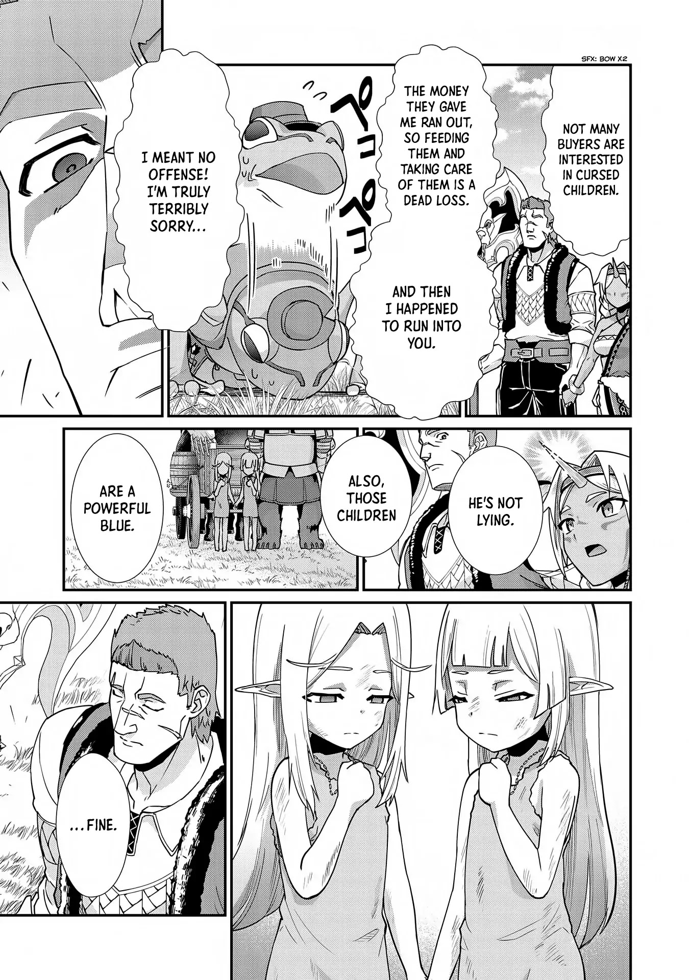 The Population Of The Frontier Owner Starts With 0. "Dias The Blue" And A Blue Horned Girl. chapter 7 page 30