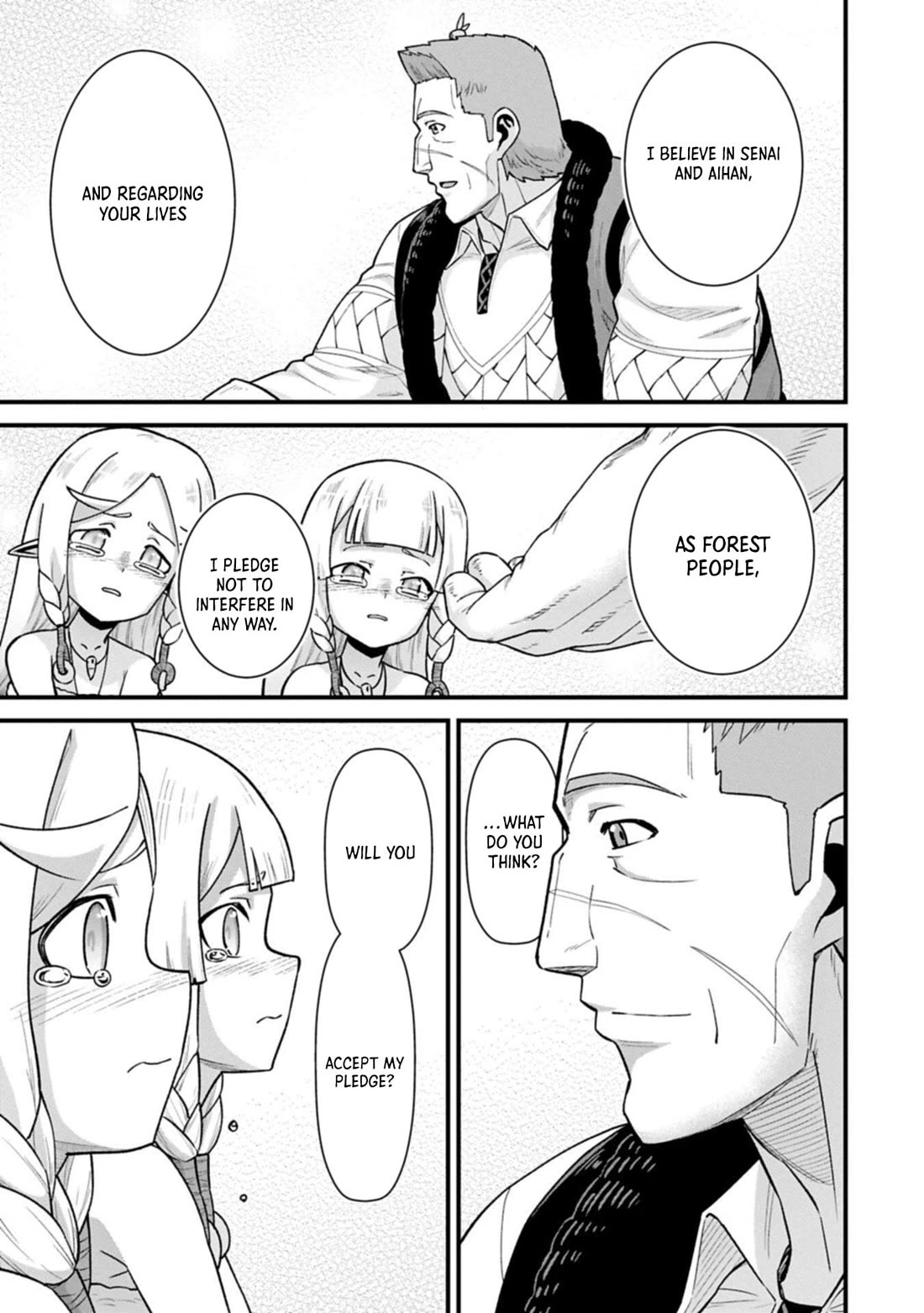 The Population Of The Frontier Owner Starts With 0. "Dias The Blue" And A Blue Horned Girl. chapter 70 page 13