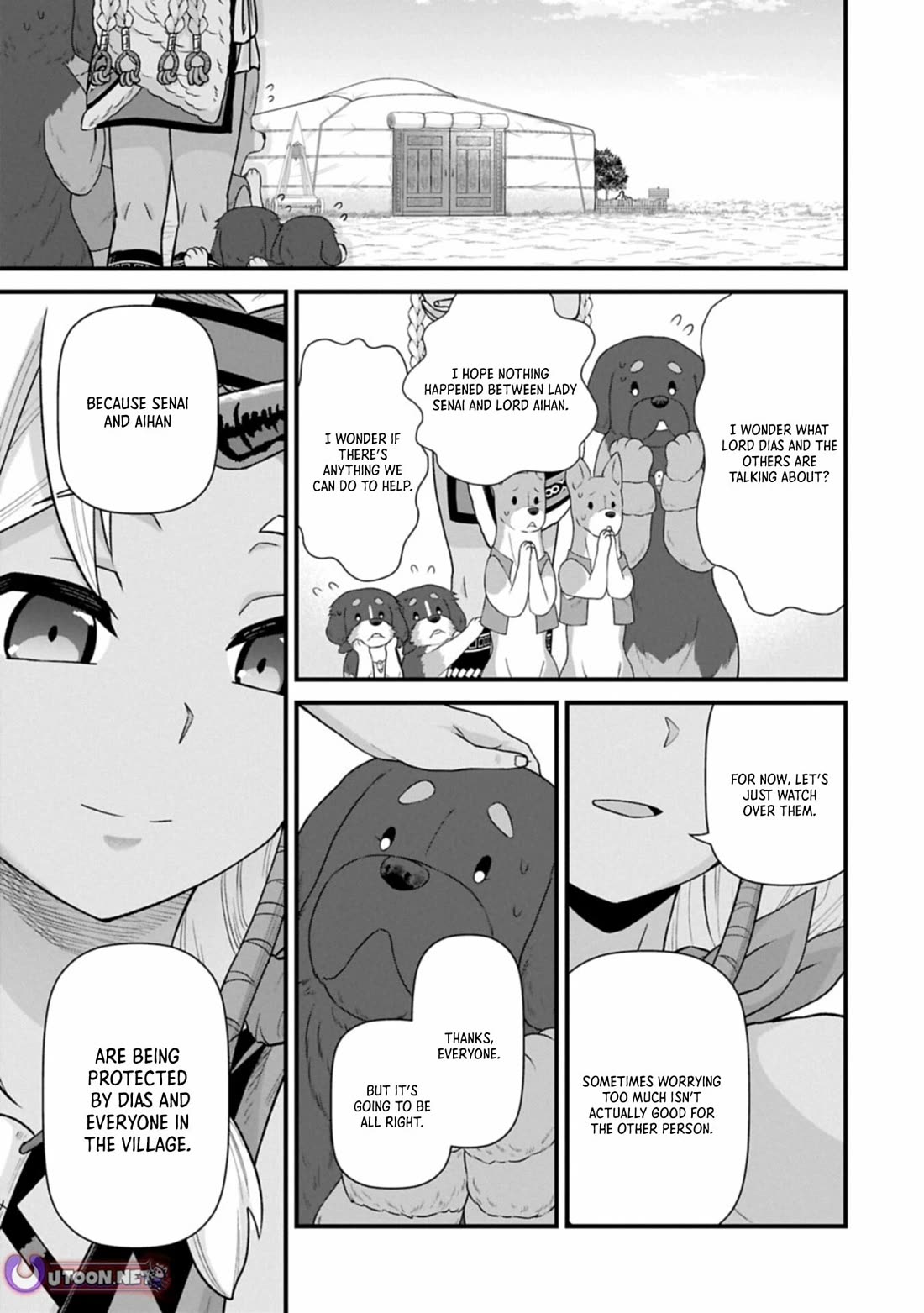 The Population Of The Frontier Owner Starts With 0. "Dias The Blue" And A Blue Horned Girl. chapter 70 page 15