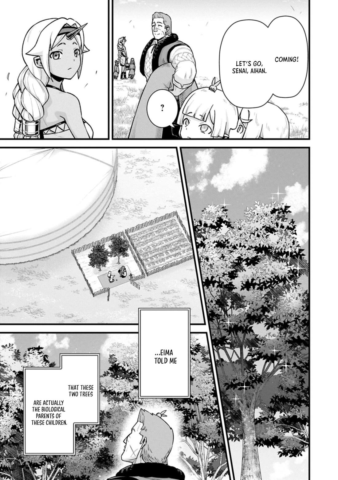 The Population Of The Frontier Owner Starts With 0. "Dias The Blue" And A Blue Horned Girl. chapter 70 page 7