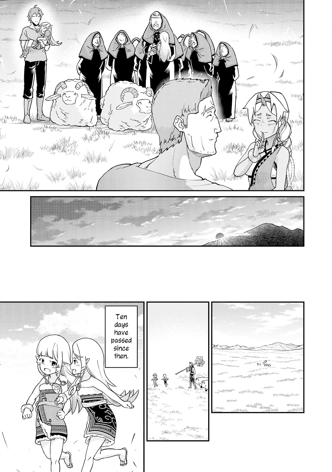 The Population Of The Frontier Owner Starts With 0. "Dias The Blue" And A Blue Horned Girl. chapter 8 page 19