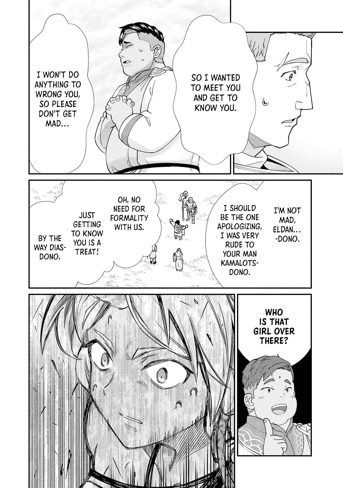 The Population Of The Frontier Owner Starts With 0. "Dias The Blue" And A Blue Horned Girl. chapter 8 page 28