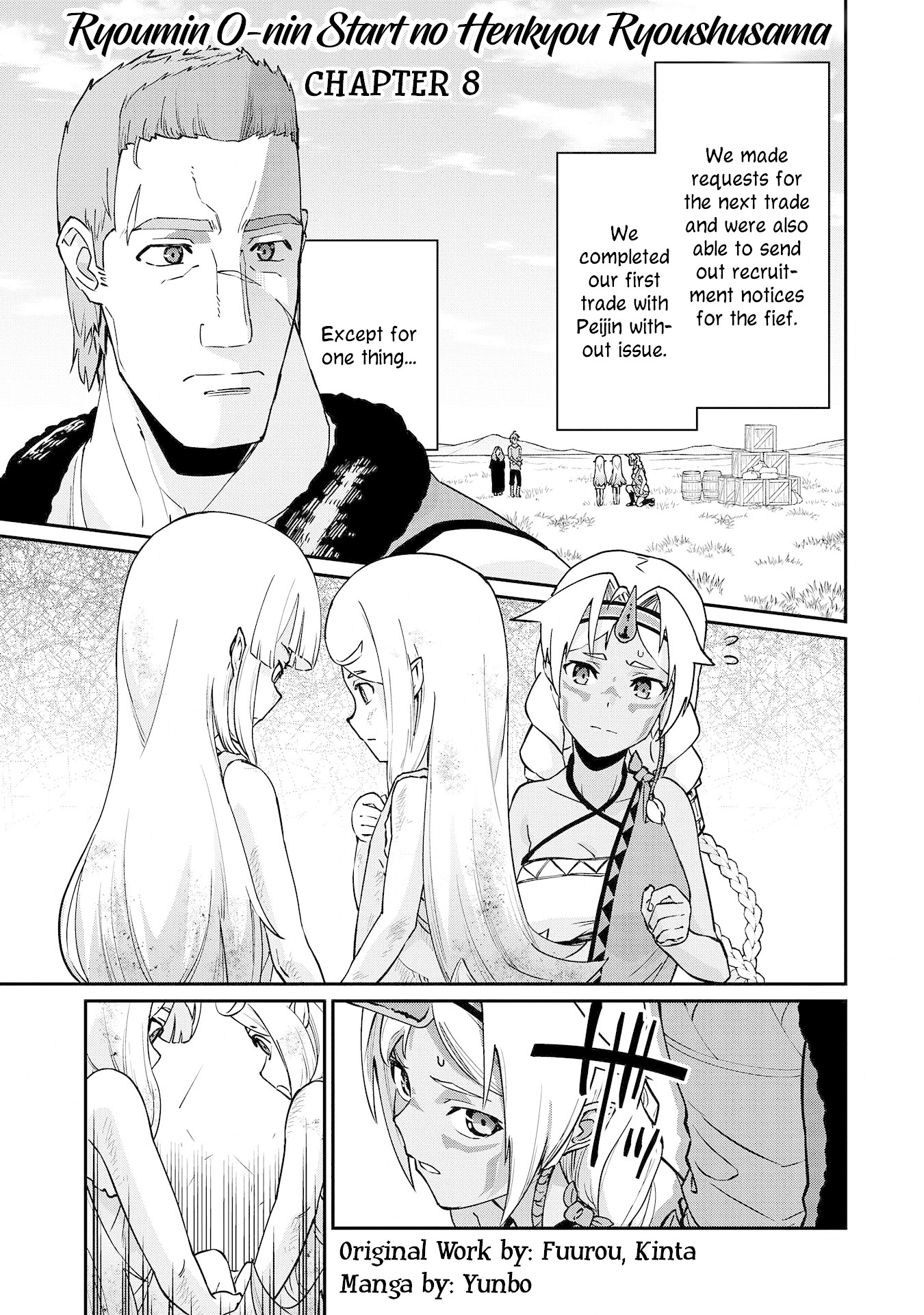 The Population Of The Frontier Owner Starts With 0. "Dias The Blue" And A Blue Horned Girl. chapter 8 page 3