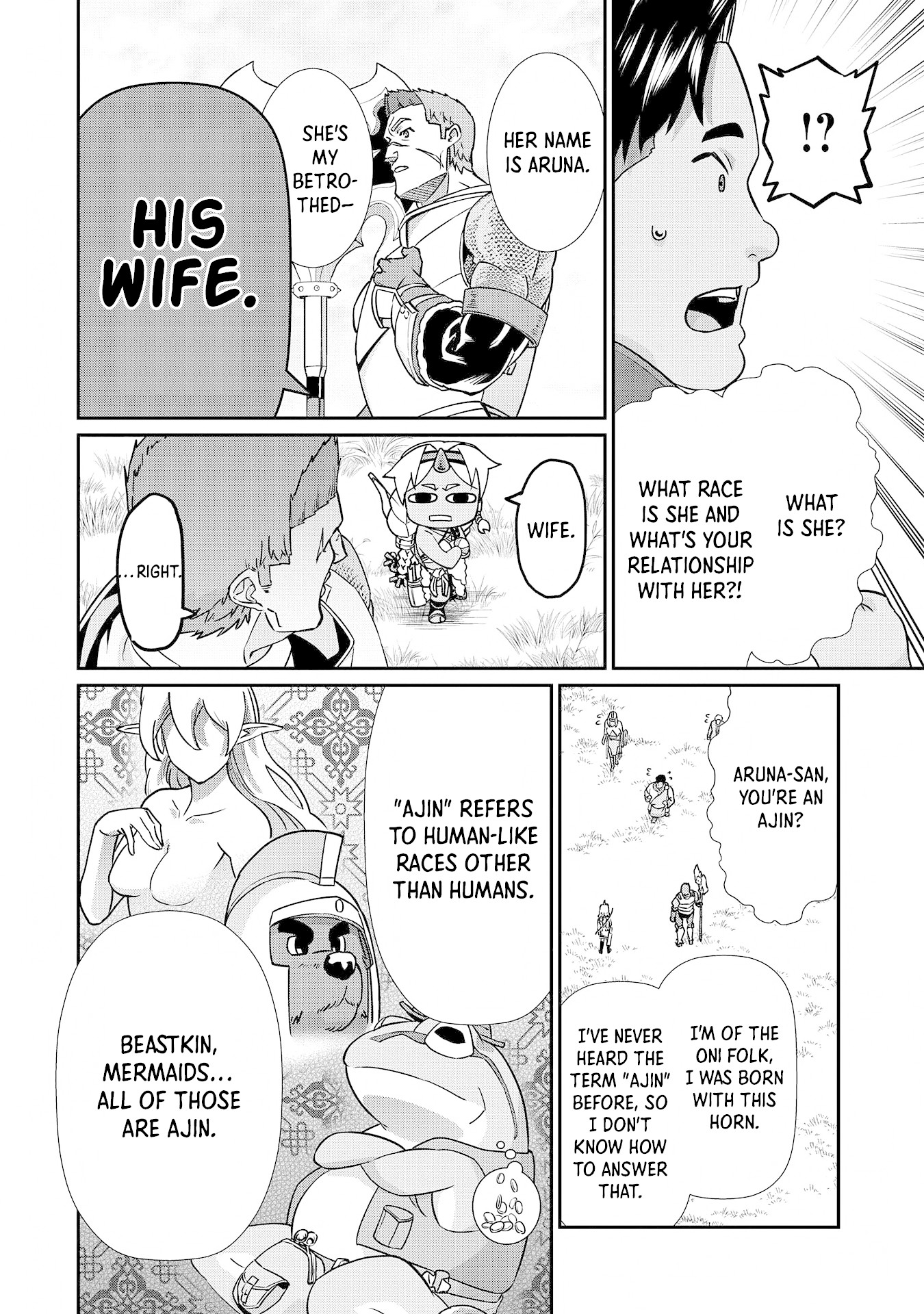 The Population Of The Frontier Owner Starts With 0. "Dias The Blue" And A Blue Horned Girl. chapter 8 page 30