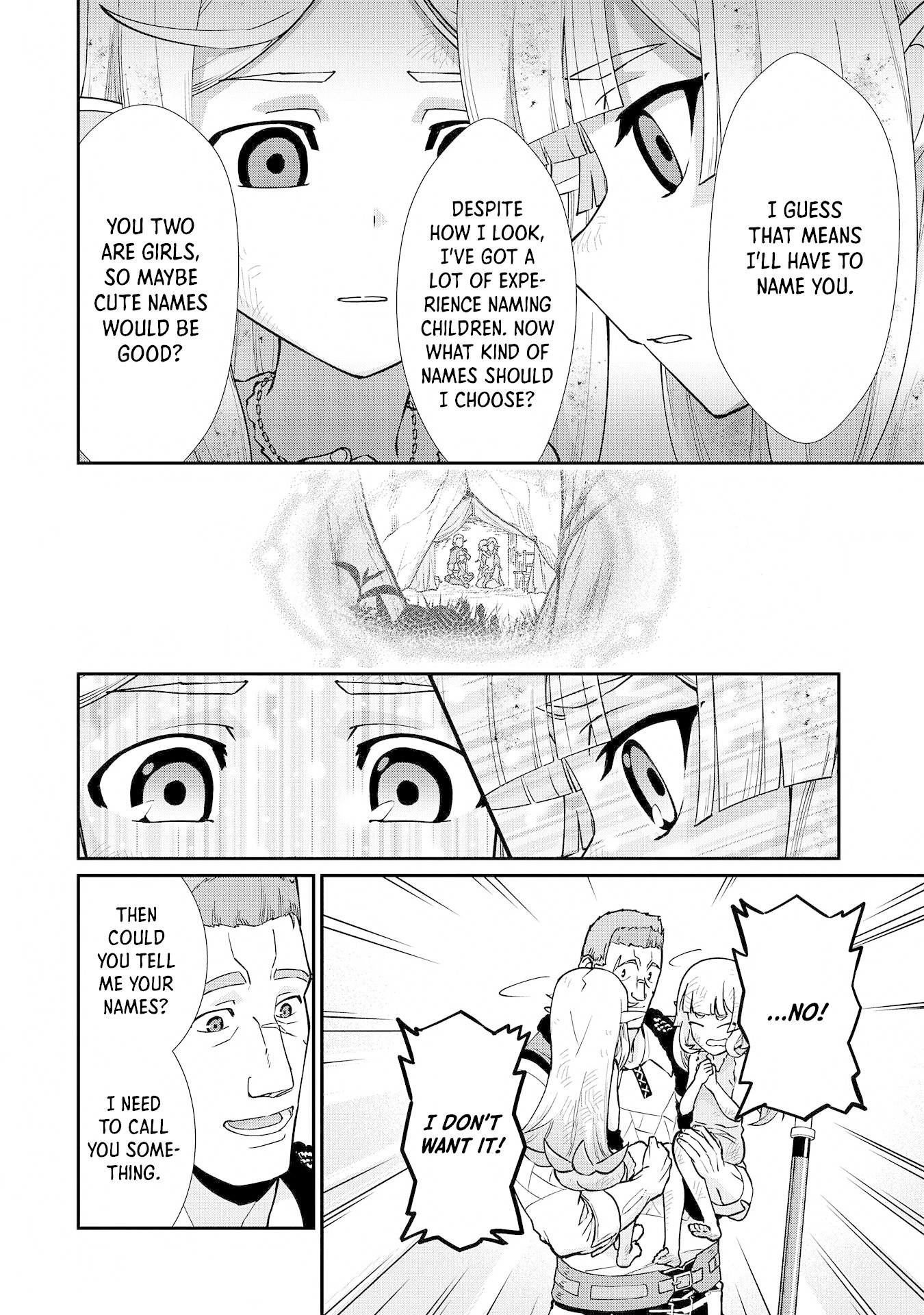 The Population Of The Frontier Owner Starts With 0. "Dias The Blue" And A Blue Horned Girl. chapter 8 page 6