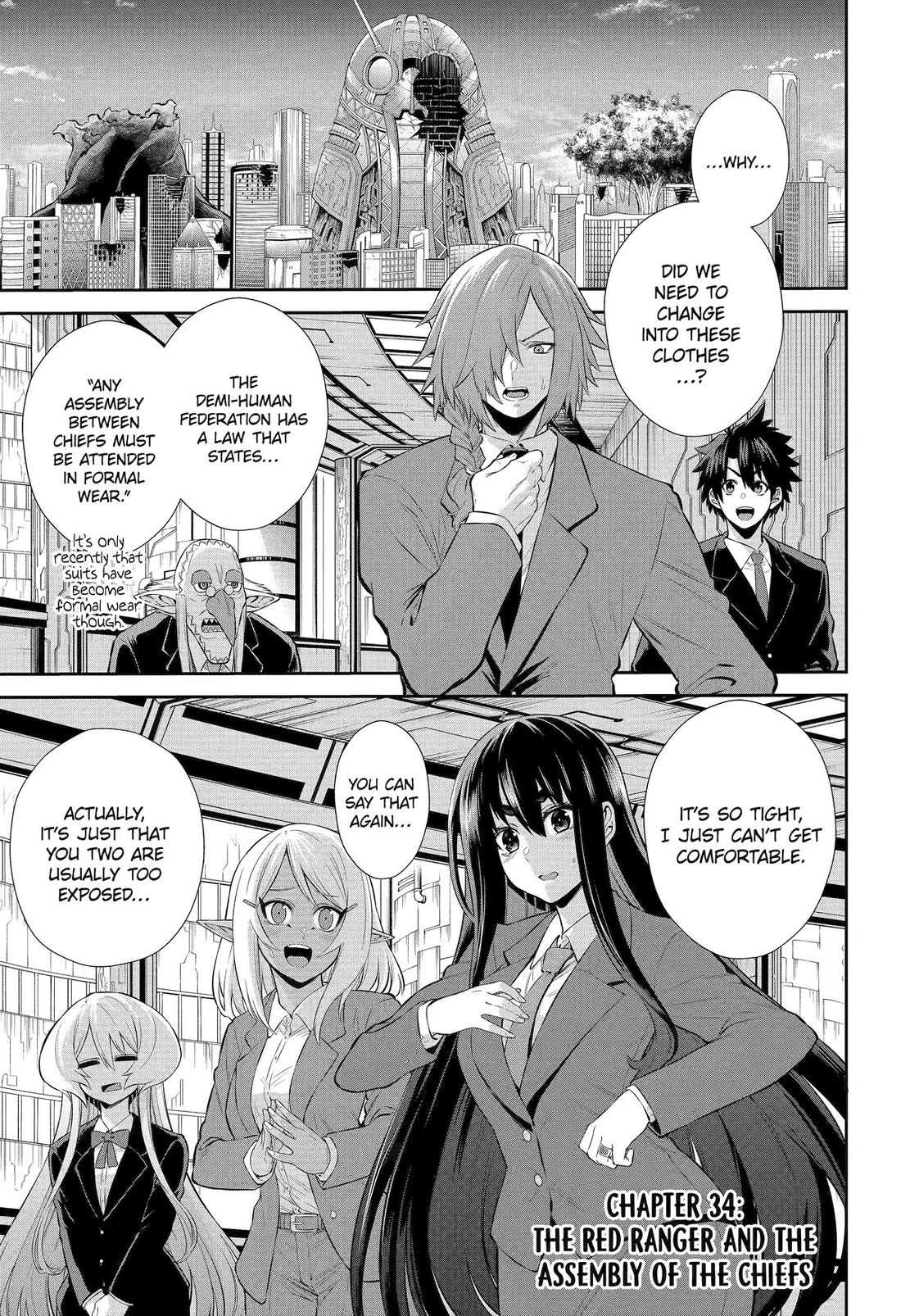 The Red Ranger Becomes an Adventurer in Another World chapter 34 page 1