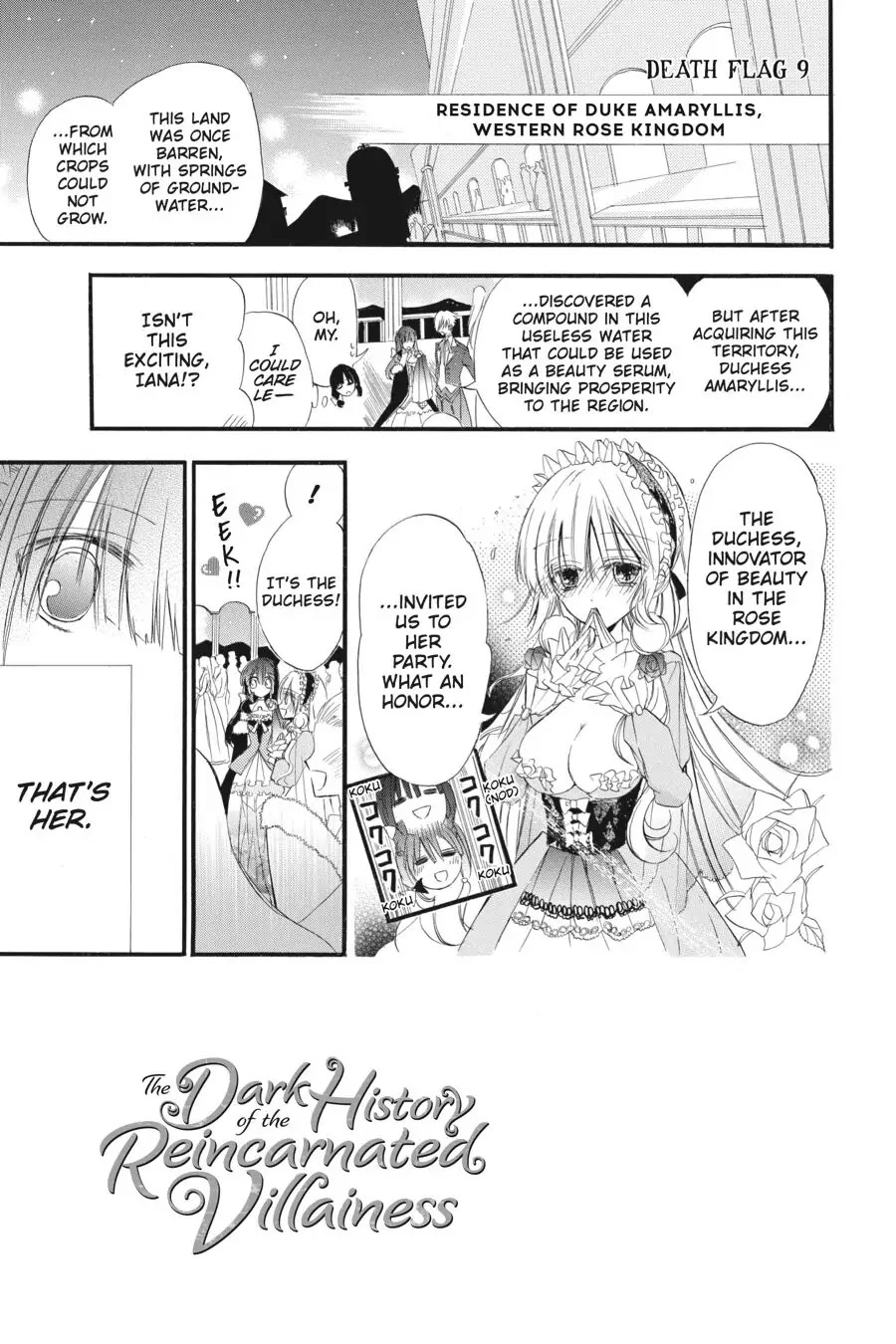 The Reincarnated Villainess' Dark History chapter 9 page 1