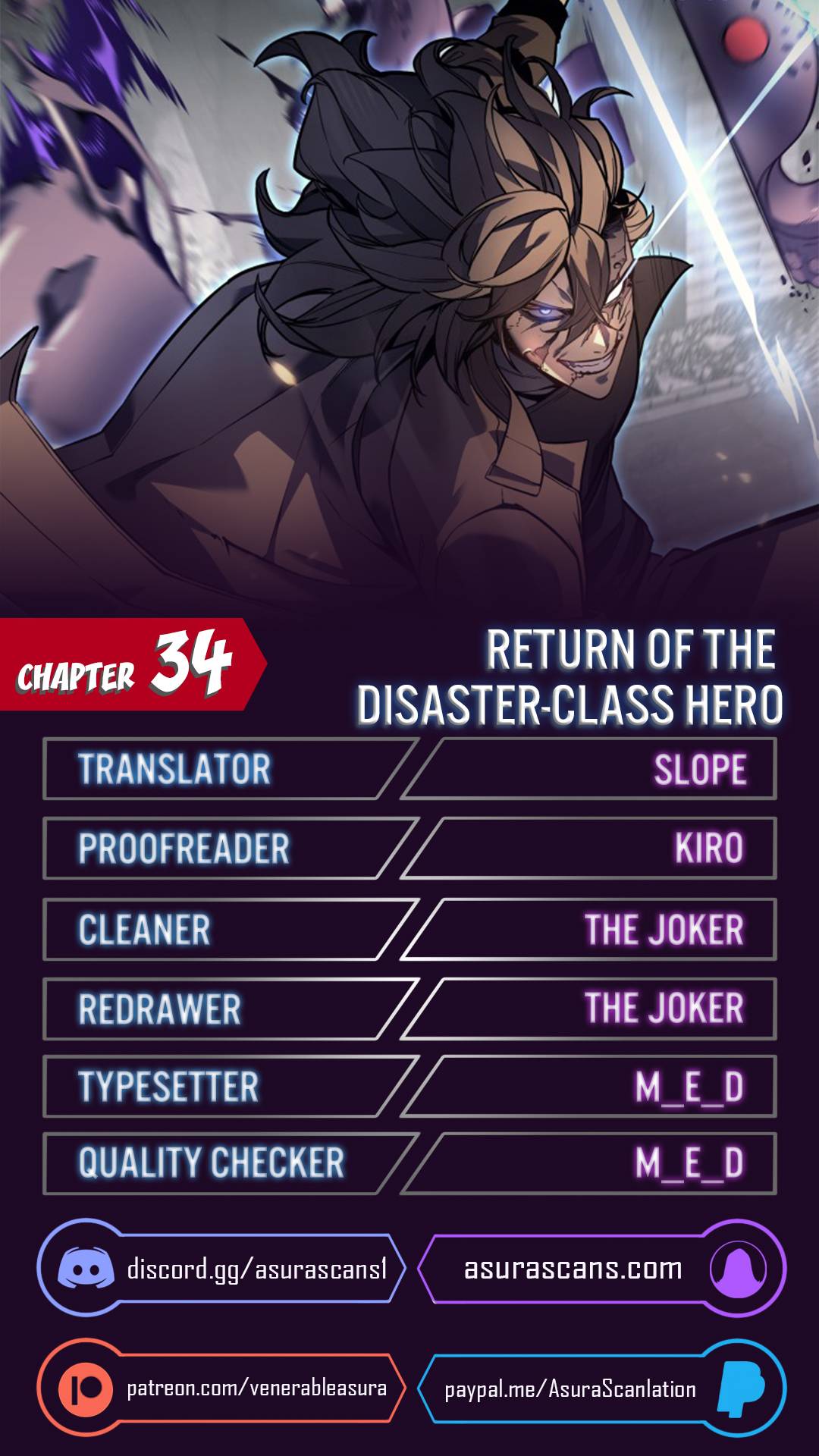 The Return of the Disaster-Class Hero chapter 34 page 1