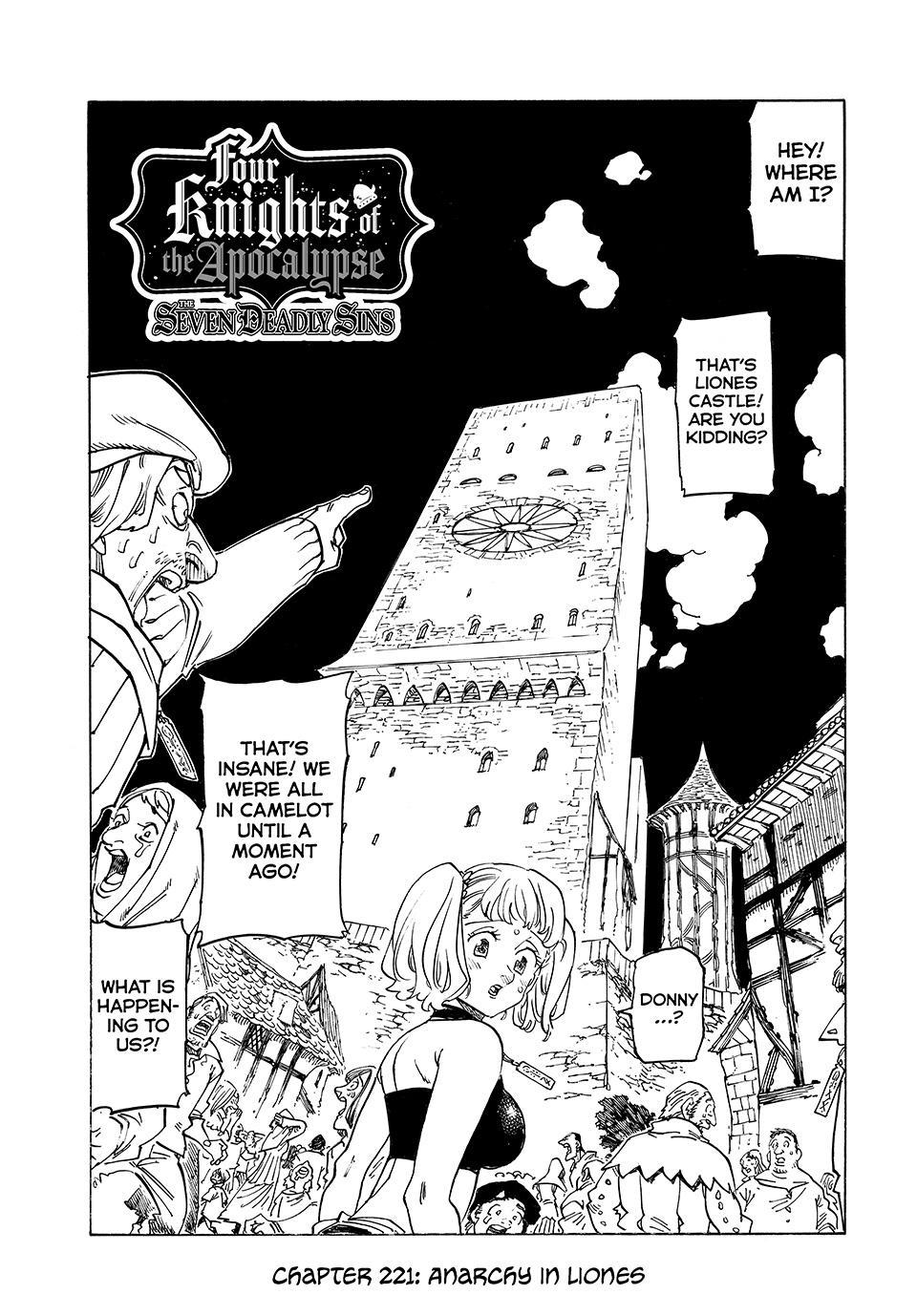 The Seven Deadly Sins: Four Knights of the Apocalypse chapter 221 page 1