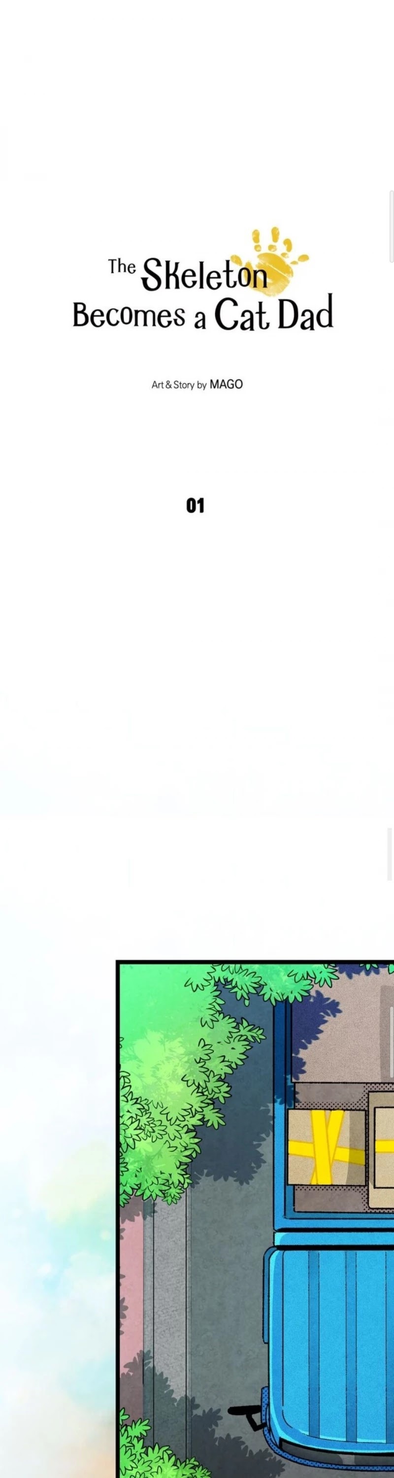 The Skeleton Becomes a Cat Dad chapter 1 page 1