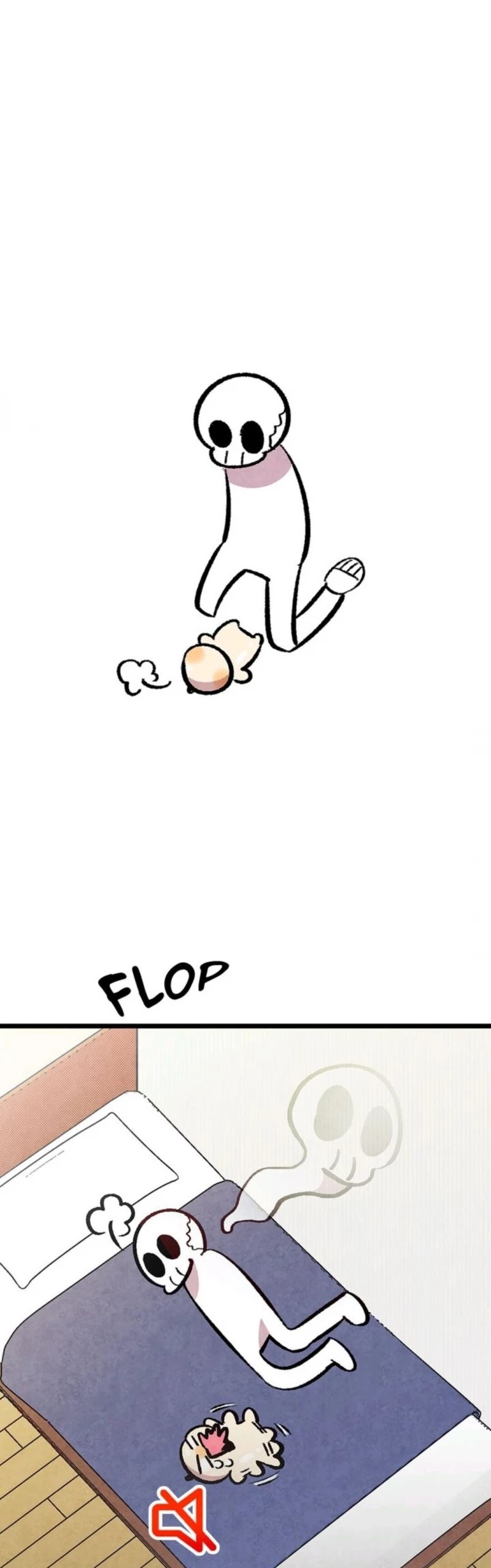 The Skeleton Becomes a Cat Dad chapter 10 page 48