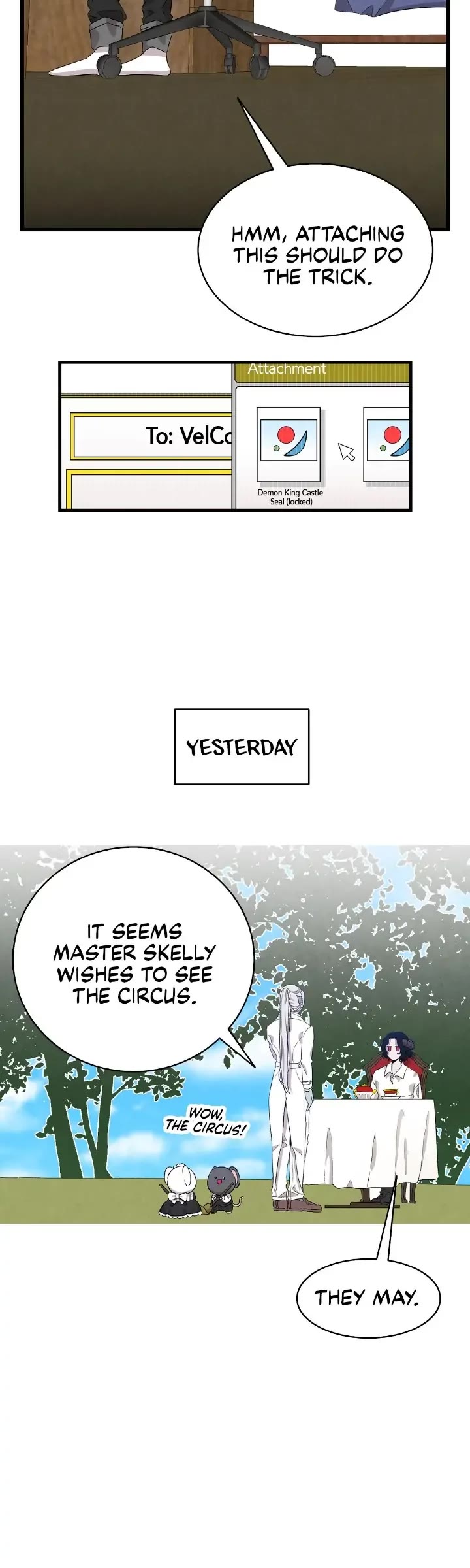 The Skeleton Becomes a Cat Dad chapter 128 page 14