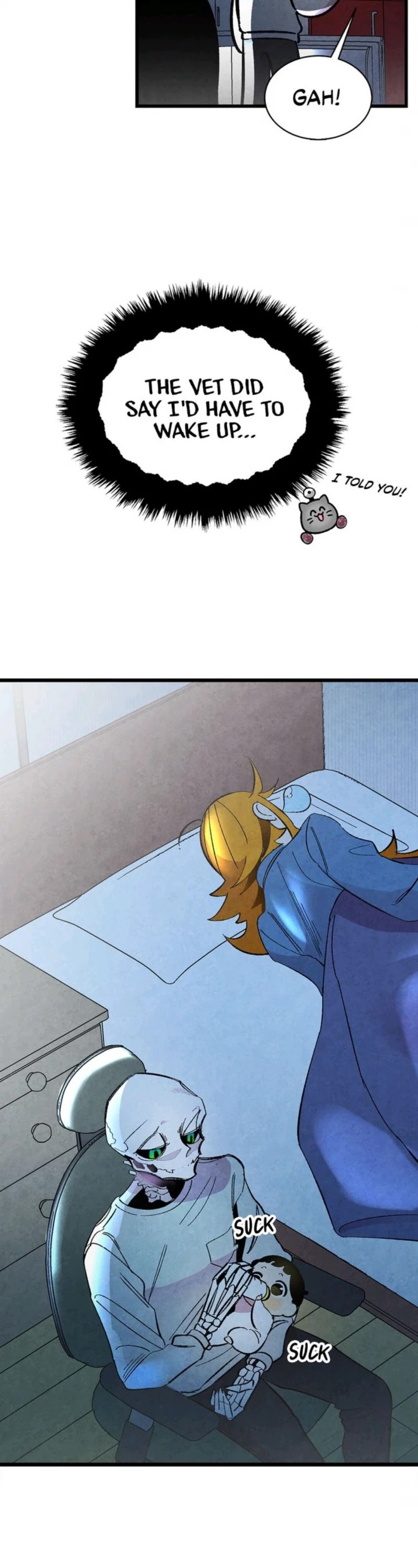 The Skeleton Becomes a Cat Dad chapter 14 page 22