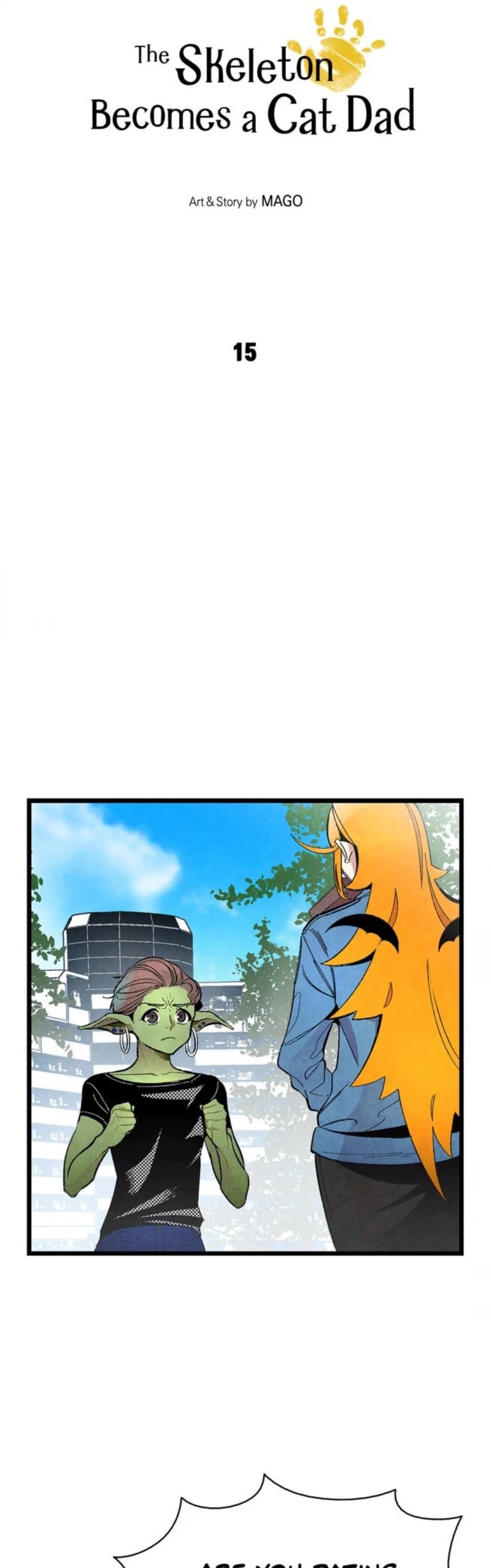 The Skeleton Becomes a Cat Dad chapter 15 page 3