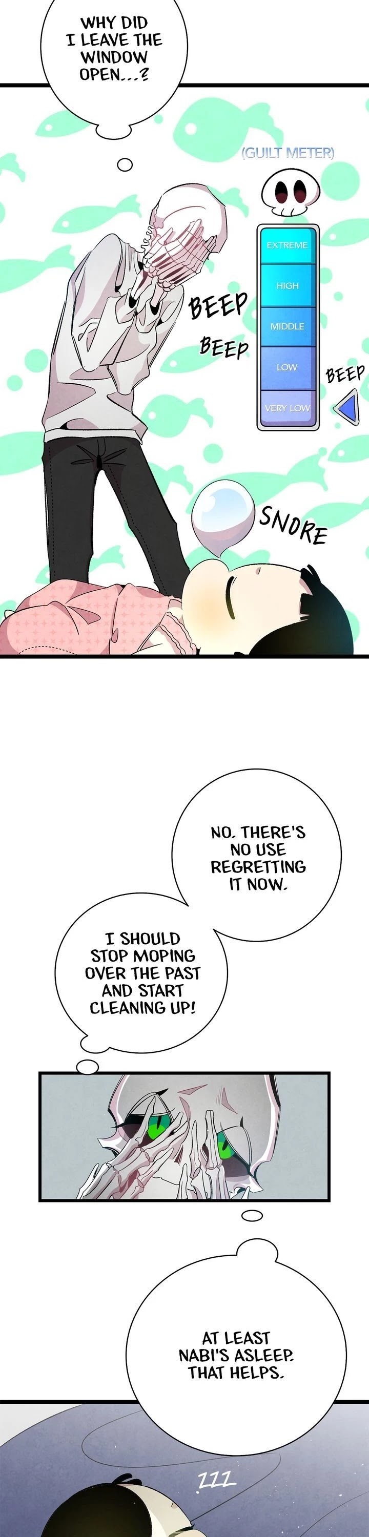 The Skeleton Becomes a Cat Dad chapter 57 page 12