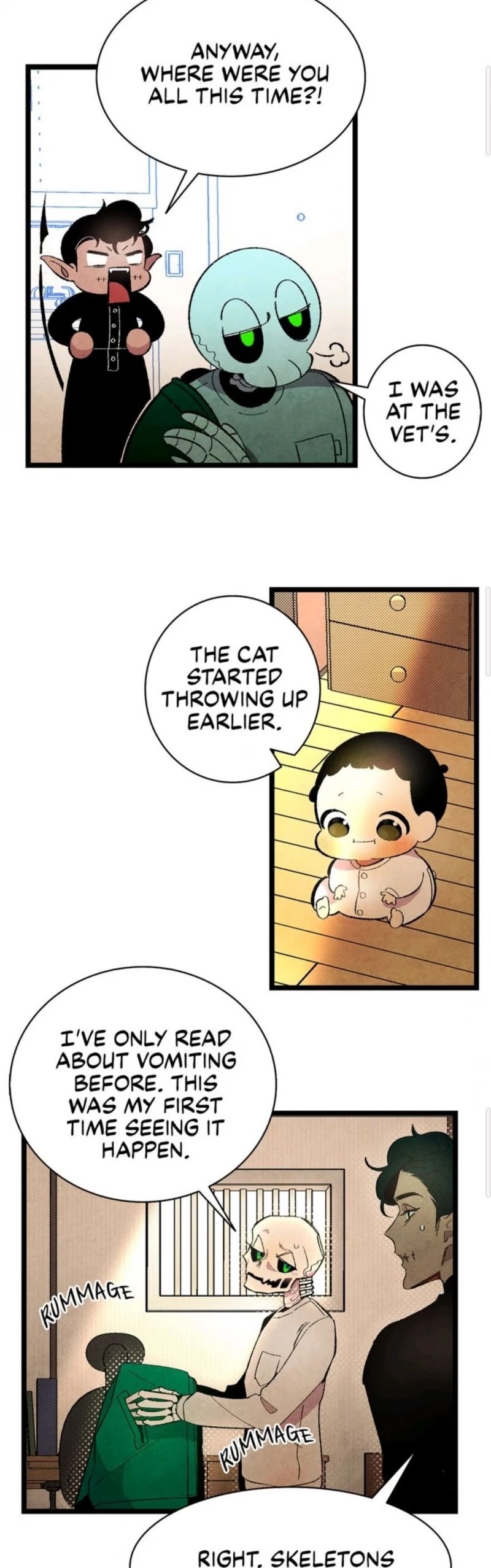 The Skeleton Becomes a Cat Dad chapter 6 page 12