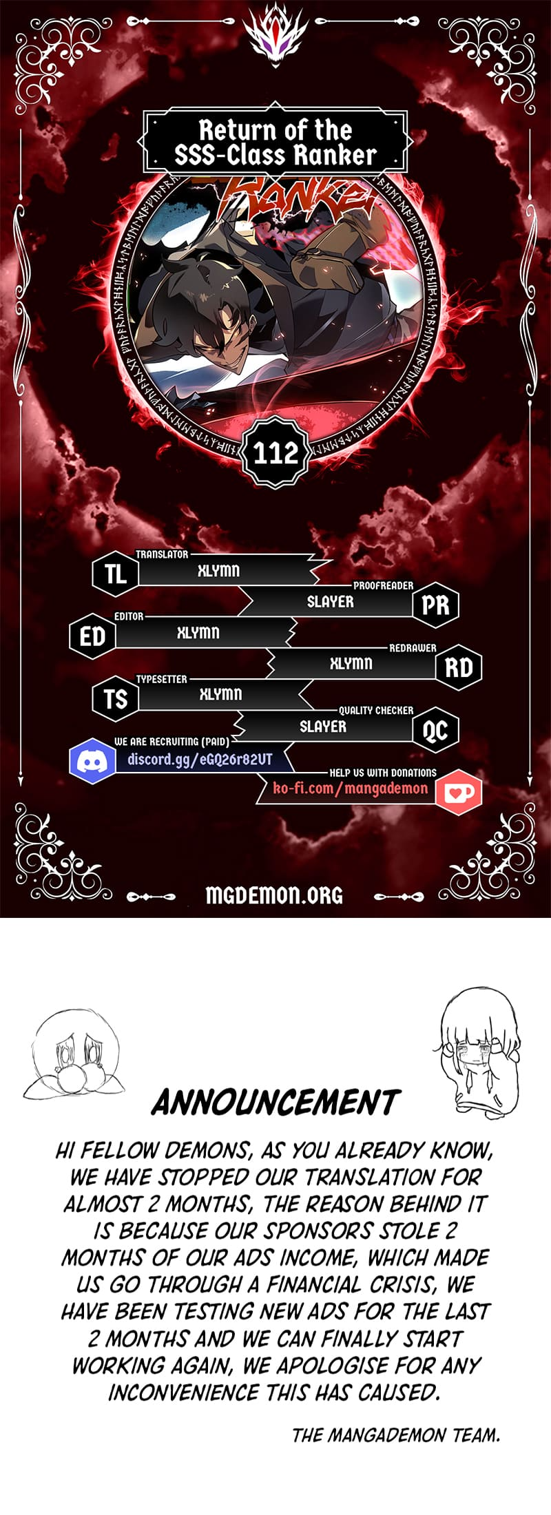 The SSS-Ranker Returns chapter 112 page 1