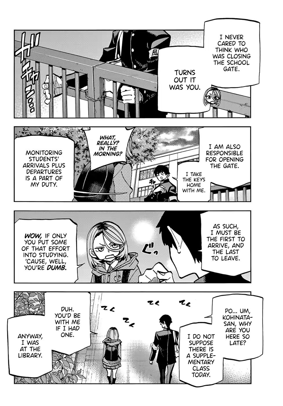 The Story Between a Dumb Prefect and a High School Girl with an Inappropriate Skirt Length chapter 2 page 6