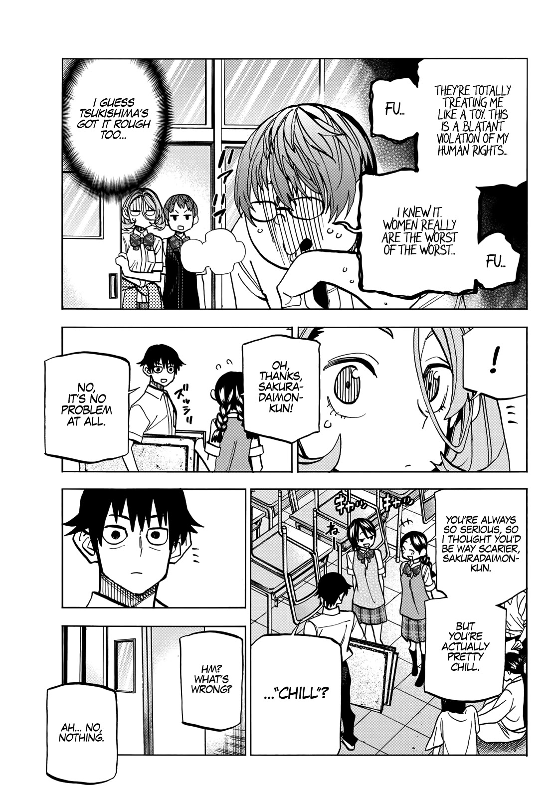 The Story Between a Dumb Prefect and a High School Girl with an Inappropriate Skirt Length chapter 28 page 11