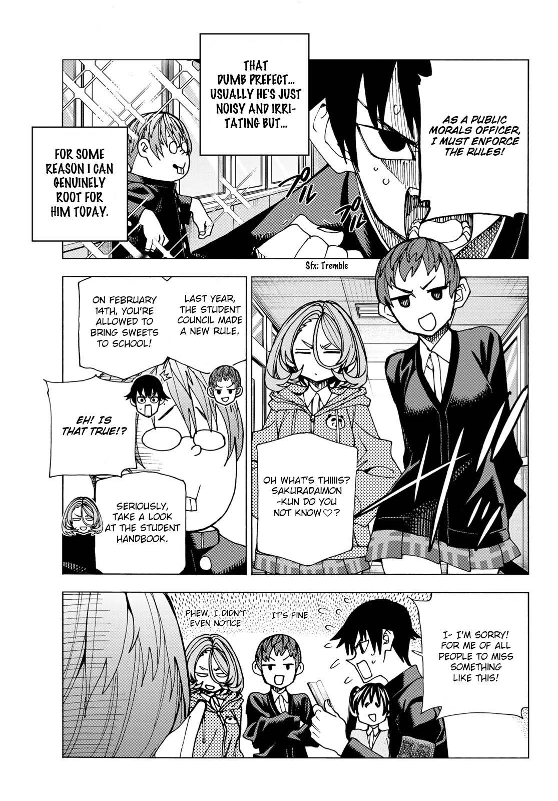 The Story Between a Dumb Prefect and a High School Girl with an Inappropriate Skirt Length chapter 53 page 9