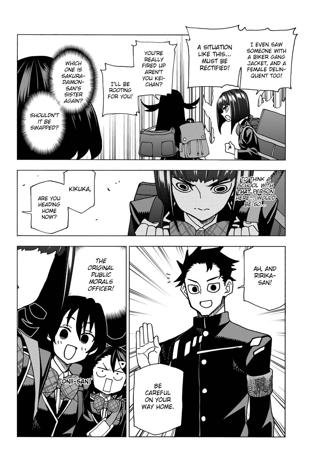 The Story Between a Dumb Prefect and a High School Girl with an Inappropriate Skirt Length chapter 57 page 12