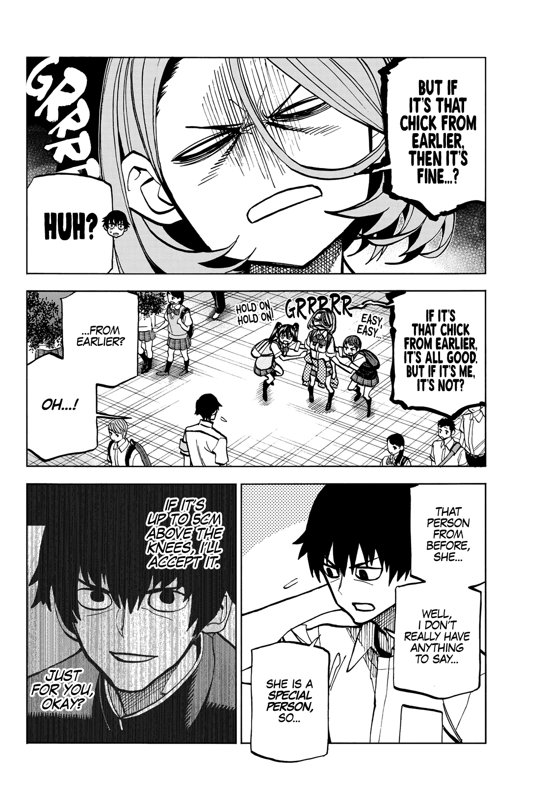 The Story Between a Dumb Prefect and a High School Girl with an Inappropriate Skirt Length chapter 7 page 8