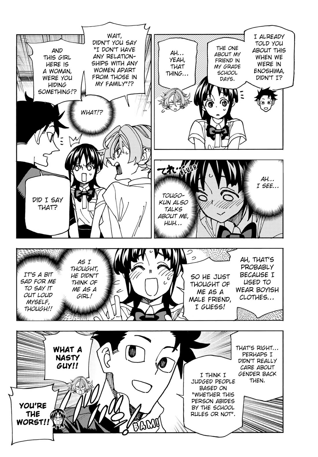 The Story Between a Dumb Prefect and a High School Girl with an Inappropriate Skirt Length chapter 74 page 8
