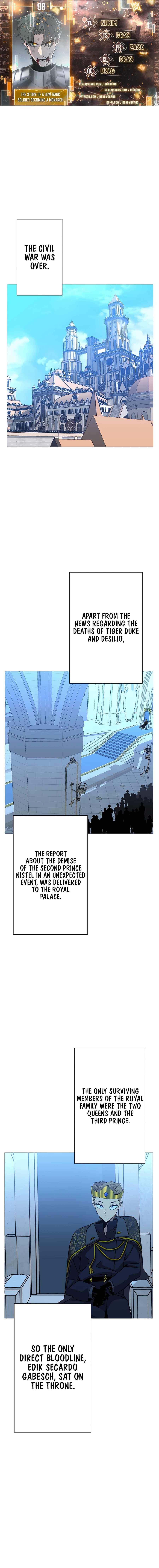 The Story of a Low-Rank Soldier Becoming a Monarch. chapter 98 page 1