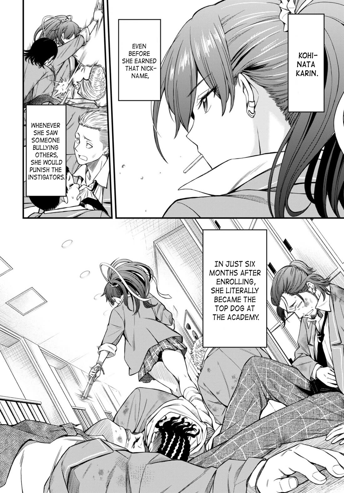 The Story of Being Taught How to Fight by a Delinquent Gyaru chapter 1 page 7