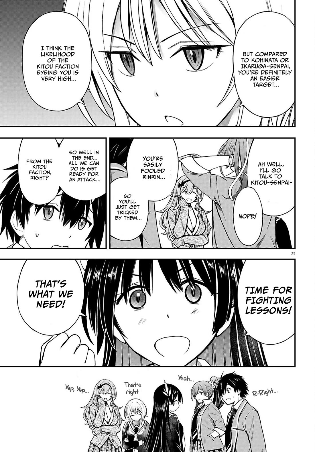 The Story of Being Taught How to Fight by a Delinquent Gyaru chapter 12 page 21