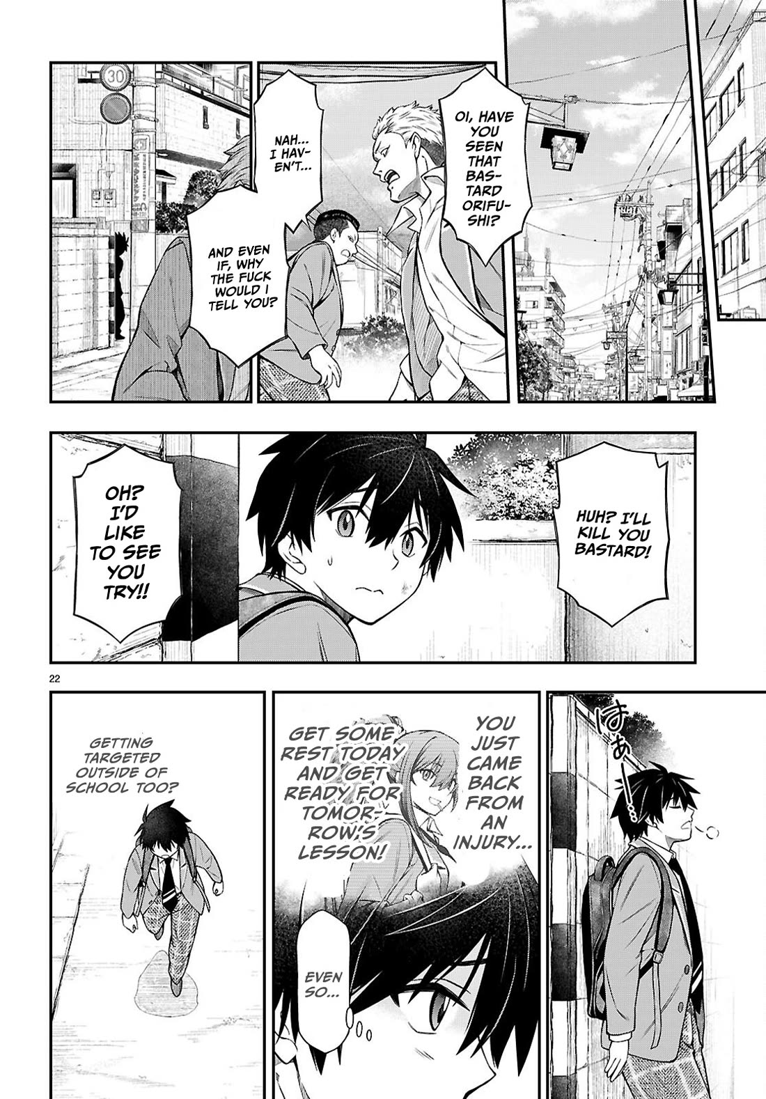 The Story of Being Taught How to Fight by a Delinquent Gyaru chapter 12 page 22