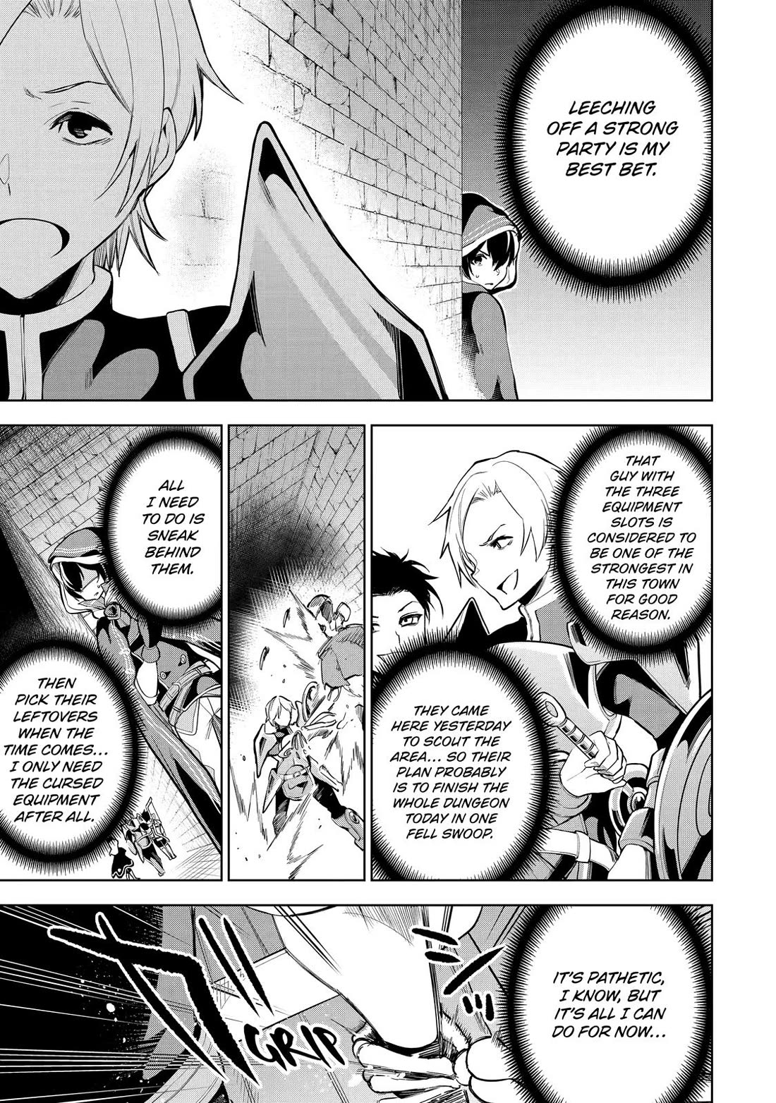 The Strongest Swordsman Has Zero Equipment Slots, but He Can Equip up to 9999 Items if It’s (Cute) Cursed Equipment chapter 1 page 30