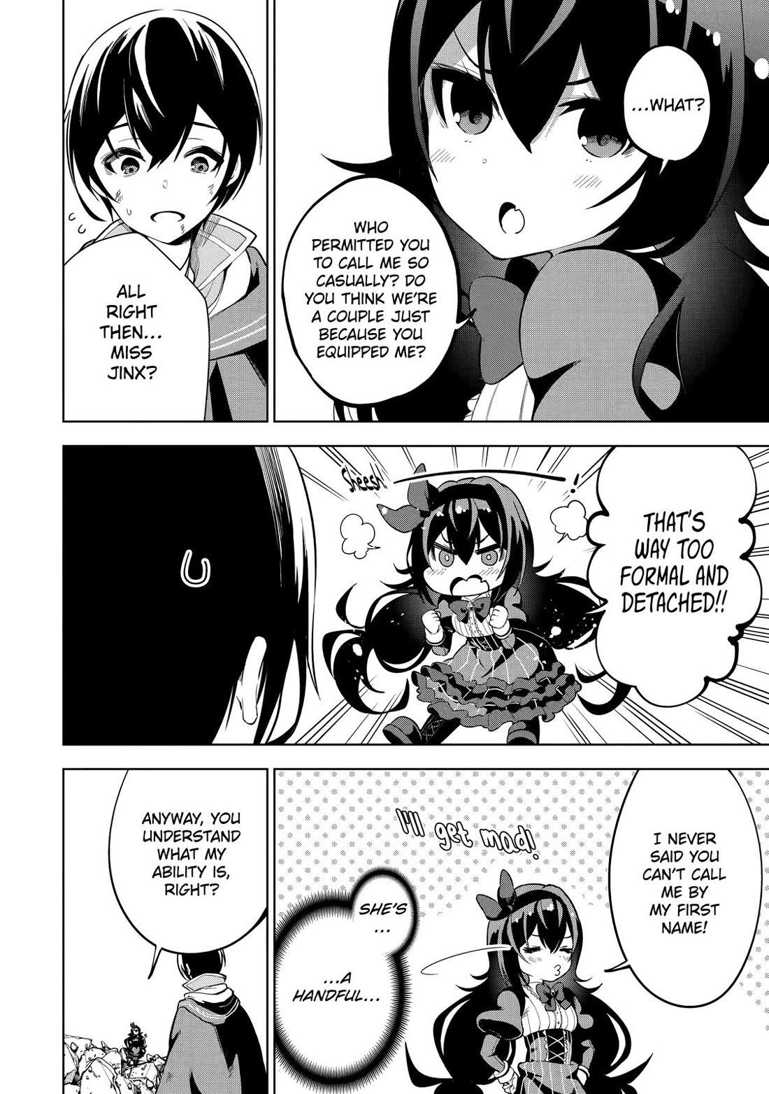 The Strongest Swordsman Has Zero Equipment Slots, but He Can Equip up to 9999 Items if It’s (Cute) Cursed Equipment chapter 1 page 55