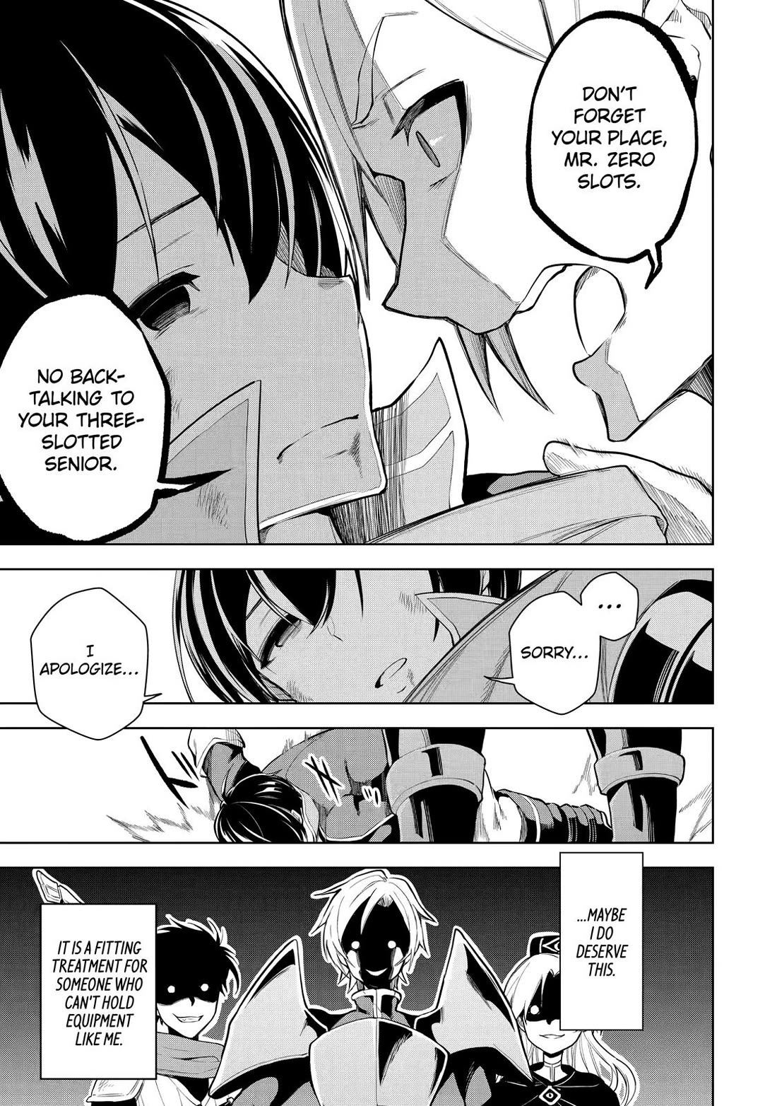 The Strongest Swordsman Has Zero Equipment Slots, but He Can Equip up to 9999 Items if It’s (Cute) Cursed Equipment chapter 1 page 6