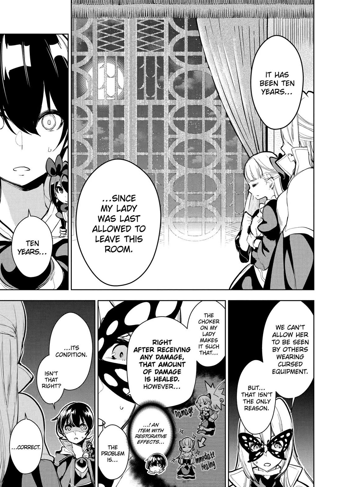 The Strongest Swordsman Has Zero Equipment Slots, but He Can Equip up to 9999 Items if It’s (Cute) Cursed Equipment chapter 11 page 23