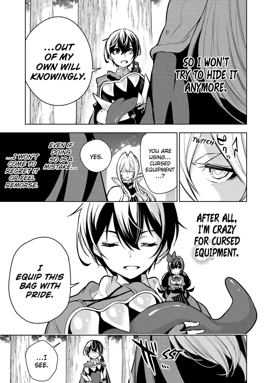 The Strongest Swordsman Has Zero Equipment Slots, but He Can Equip up to 9999 Items if It’s (Cute) Cursed Equipment chapter 14 page 30