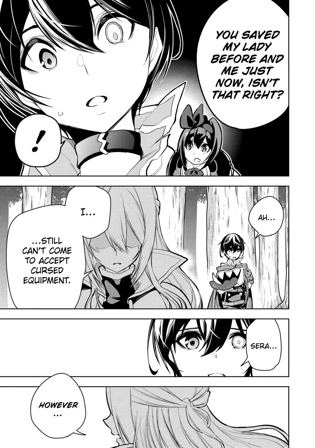 The Strongest Swordsman Has Zero Equipment Slots, but He Can Equip up to 9999 Items if It’s (Cute) Cursed Equipment chapter 14 page 34