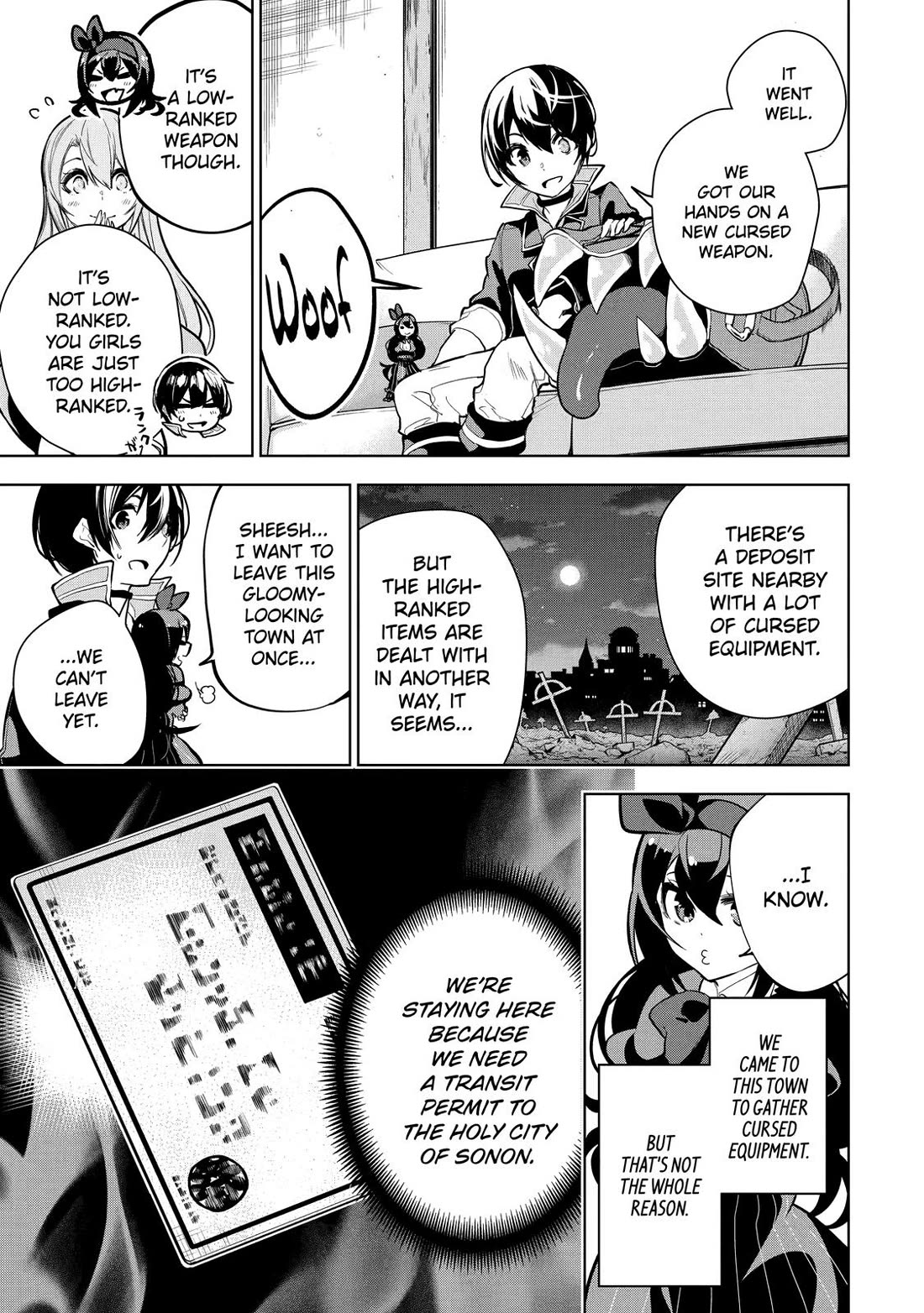 The Strongest Swordsman Has Zero Equipment Slots, but He Can Equip up to 9999 Items if It’s (Cute) Cursed Equipment chapter 15 page 32