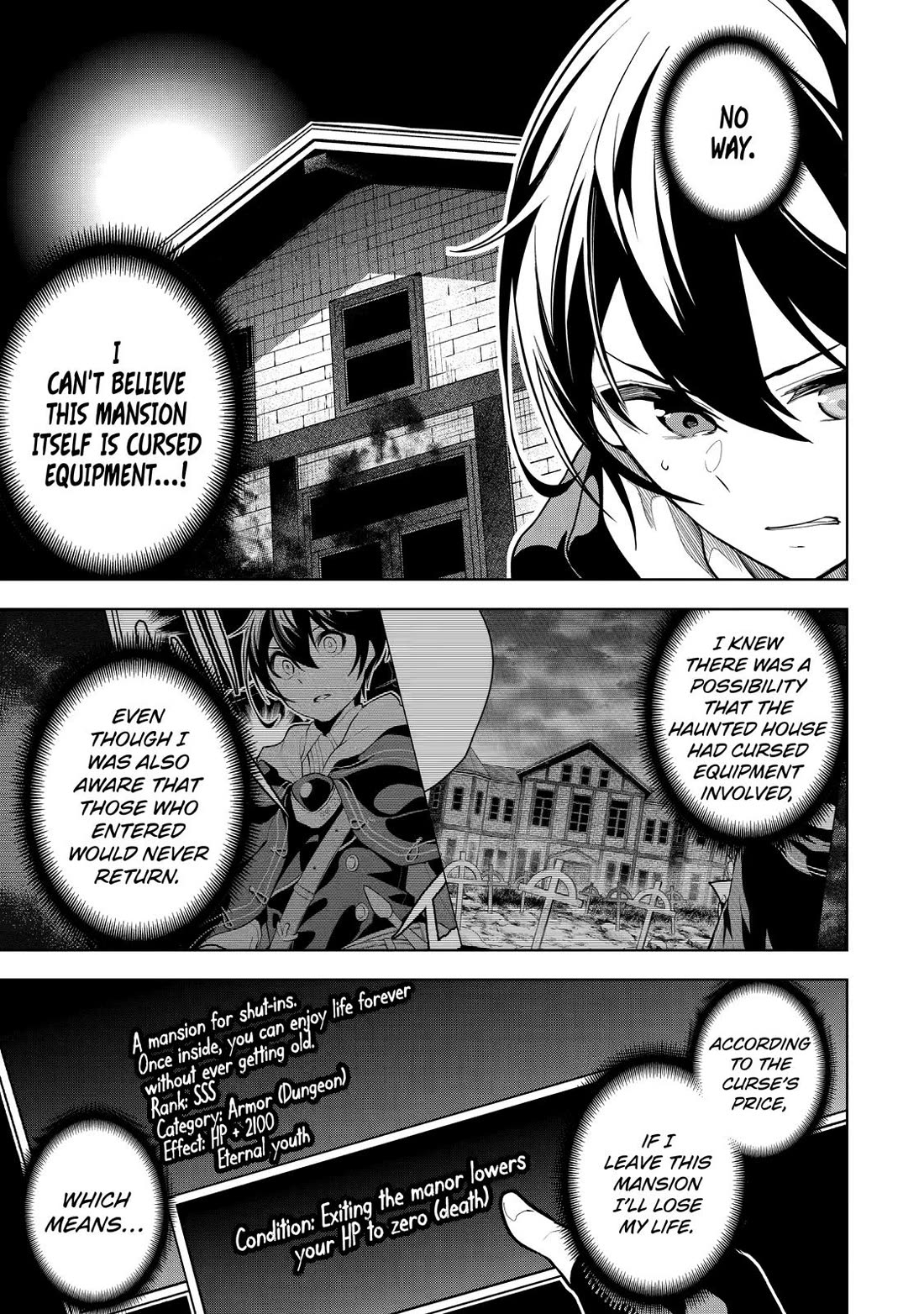 The Strongest Swordsman Has Zero Equipment Slots, but He Can Equip up to 9999 Items if It’s (Cute) Cursed Equipment chapter 17 page 1