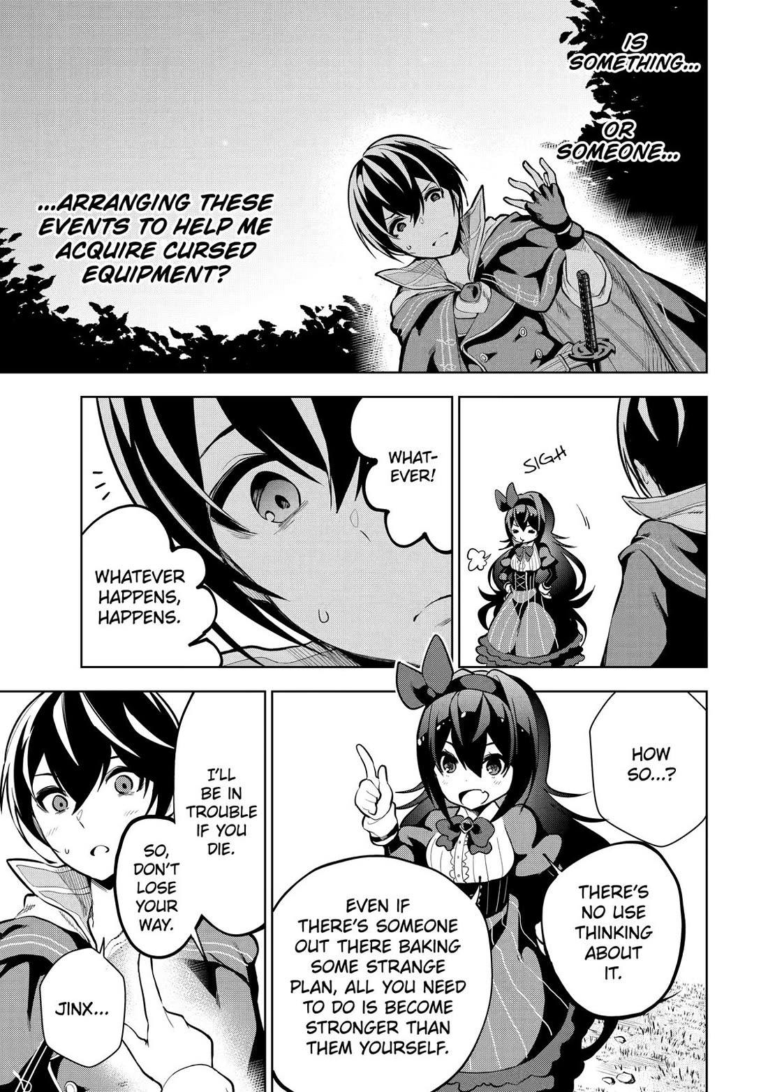 The Strongest Swordsman Has Zero Equipment Slots, but He Can Equip up to 9999 Items if It’s (Cute) Cursed Equipment chapter 2 page 14