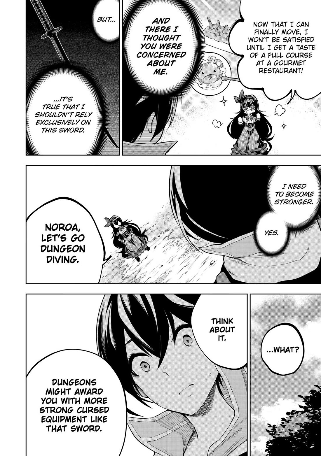 The Strongest Swordsman Has Zero Equipment Slots, but He Can Equip up to 9999 Items if It’s (Cute) Cursed Equipment chapter 2 page 15