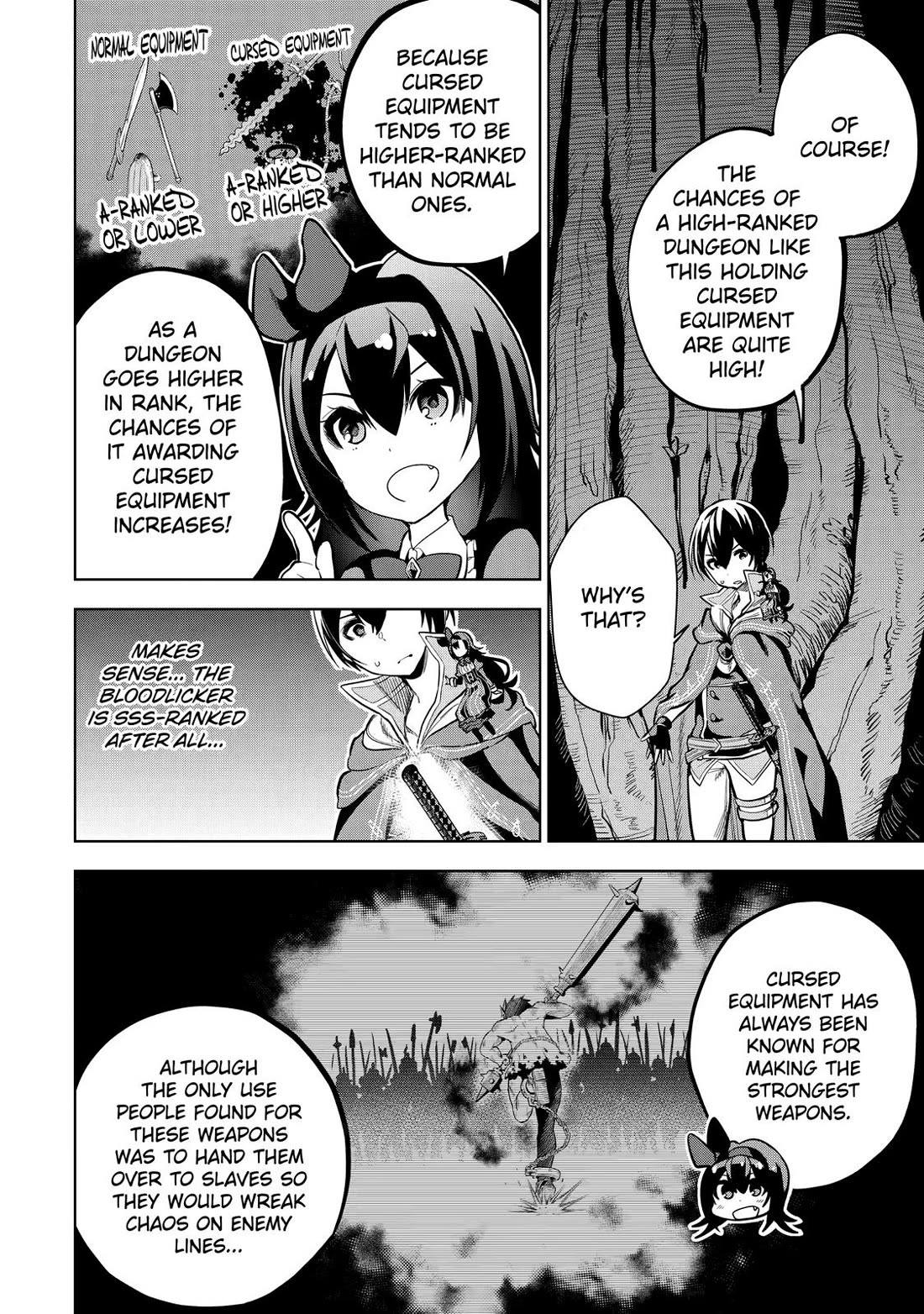 The Strongest Swordsman Has Zero Equipment Slots, but He Can Equip up to 9999 Items if It’s (Cute) Cursed Equipment chapter 2 page 31